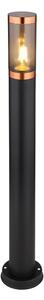 Globo 31588BC - Vanjska lampa BOSTON 1xE27/23W/230V IP44 80 cm crna/bakar