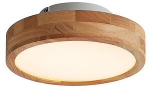 Skandinavska stropna svjetiljka drvena 30 cm uklj. LED prigušiva - Pecker