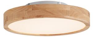 Skandinavska stropna svjetiljka drvena 40 cm uklj. LED prigušiva - Pecker