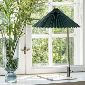 HAY Matin 380 LED stolna lampa plisirana, zelena