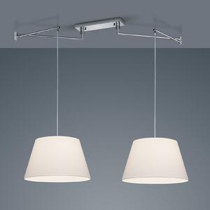 Viseća lampa Helestra Certo konusna 2 žarulje, bijela