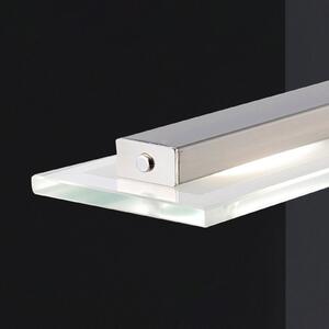 FISCHER & HONSEL Tenso LED viseća svjetiljka, nikal, 64 cm, metal, CCT, dimer, prigušiva, Sivo, Dnevni boravak/blagovaonica, Metal