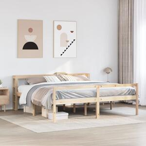 Krevet za starije s uzglavljem 200x200 cm od borovine - Smeđa / 200 x 200 cm