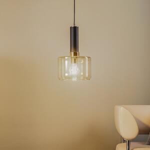 Viseća lampa Viva, dim/crna/mjed, 1 žarulja