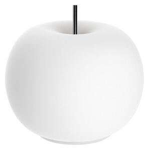 Kdln LED stolna lampa Kushi, bijelo/crna, Ø 17 cm, staklo