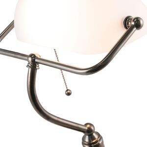 Stolna lampa 5100W s bijelim staklenim sjenilom
