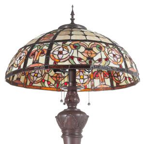 Luksuzna podna lampa Lindsay u Tiffany stilu