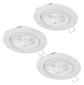 Eglo 901759 - SET 3xLED Svjetiljka za kupaonicu FAVAZZINA 1xGU10/4W/230V IP44 bijela