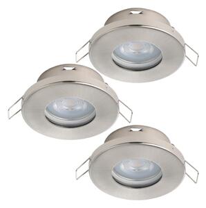 Eglo 901761 - SET 3xLED Svjetiljka za kupaonicu FAVAZZINA 1xGU10/4W/230V IP44 krom