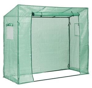 Gardol Plastenik (Vanjska dimenzija uklj. krovni prevjes (Š x D): 77 x 200 cm, Zelene boje)