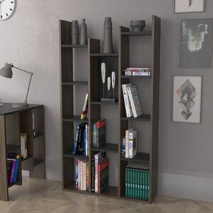 Woody Fashion Polica za knjige, Lagomood Vito - Anthracite, Walnut