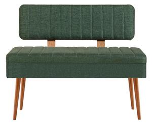 Prošivena klupa VINA 85x105 cm zelena/bor atlantic