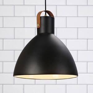 Viseća lampa Eagle s metalnim sjenilom Ø 35 cm crna
