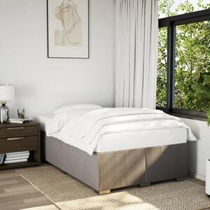 Okvir kreveta bez madraca smeđesivi 120 x 200 cm od tkanine - Tupe / 120 x 200 cm