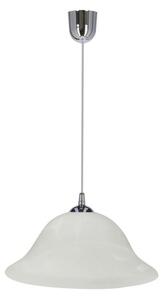 Luster na sajli VERA 1xE27/60W/230V sjajni krom/bijela