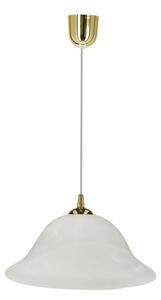 Luster na sajli VERA 1xE27/60W/230V zlatna/bijela