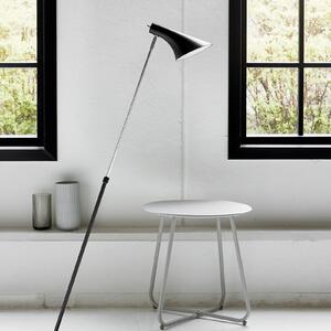 Vanila podna lampa, podesiva, crna