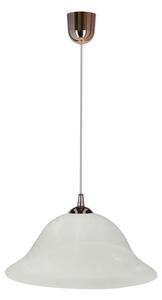 Luster na sajli VERA 1xE27/60W/230V bakrena/bijela