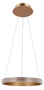 LED Luster na sajli HASHIM LED/22W/230V pr. 40 cm bakrena