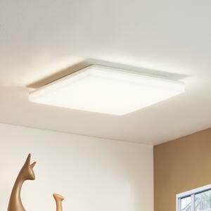 PRIOS Prios LED stropna svjetiljka Artin, 33 cm, bijela, kvadratna, senzor, Bijela, kupaonica, Plastika