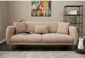 Atelier Del Sofa Trosjed na razvlačenje, Bež Zlato, Simena - Beige