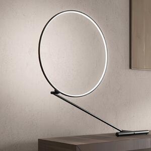 Kdln LED stolna lampa Poise, crna, visina 109 cm, dimer