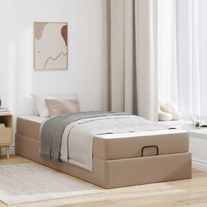 Okvir kreveta s madracem Ostalo 2 pcs Smeđa PVC - Žućkastosmeđa / 90 x 190 cm