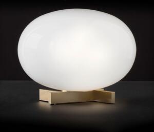 Oluce Alba - stolna lampa od opalnog stakla, prigušiva