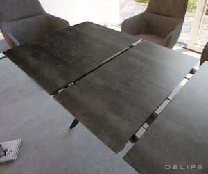 Produljivi stol Edona 160/200x90, Materijal: Keramički izgled - Siva