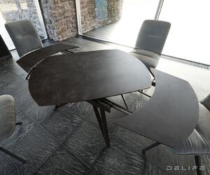 Produljivi stol Carlow 130/200x90cm, Materijal: Keramika - Siva 130/200x90