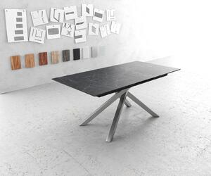Produljivi stol Edge 180/220x90cm, Materijal: Keramika - Siva 180cm V-postolje/metal