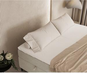 Krem boxspring krevet s prostorom za pohranu 140x200 cm Araya – Maison de Rêve