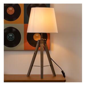 Atmosphera - Stolna lampa RUNO 1xE27/25W/230V drvo/bijela