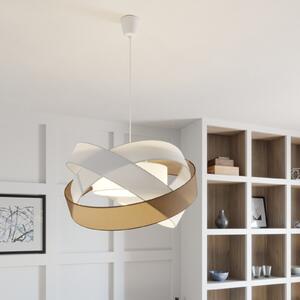 Lindby visilica Simaria, smeđa/siva/bijela, Ø 60 cm, E27