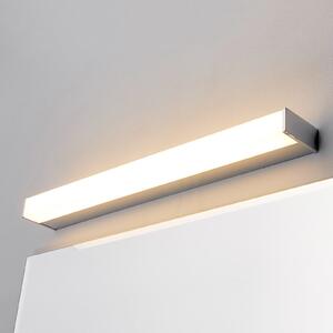 Lindby LED zidna svjetiljka Philippa, kvadratna, 59 cm, krom, IP44, Metalik, kupaonica, Metal
