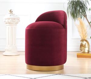 Atelier Del Sofa Tabure, Dover - Claret Red