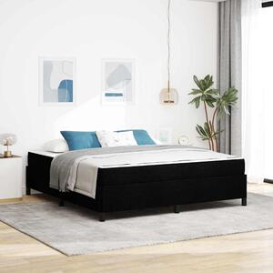 Krevet s opruga kutije Crna 180 x 200 cm tkanina - Crna / 180 x 200 cm