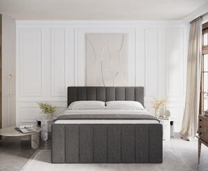 Crni boxspring krevet s prostorom za pohranu 140x200 cm Ruby – Maison de Rêve