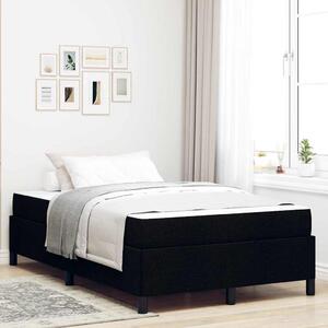 Krevet s opruga kutije Crna 120 x 190 cm tkanina - Crna / 120 x 190 cm
