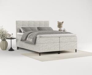 Svijetlo sivi boxspring krevet s prostorom za pohranu 140x200 cm Urbaneo – Maison de Rêve