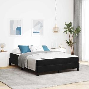 Krevet s opruga kutije s madracem Crna 160 x 210 cm tkanina - Crna / 160 x 210 cm
