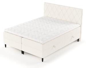 Krem boxspring krevet s prostorom za pohranu 140x200 cm Gwen – Maison de Rêve