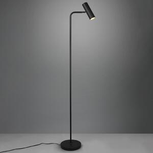 Trio Lighting Podna lampa Marley, crna, visina 151 cm, metal, Crno, Dnevni boravak/blagovaonica, Metal, Stalak kišobran