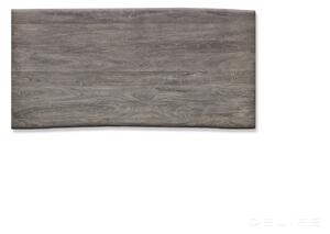 Blagovaonski stol Edge, Materijal: Bagrem, Debljina ploče: 5,5cm - 200cm Pravokutno postolje tanko / nehrđajući čelik