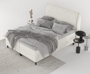 Krem boxspring krevet s prostorom za pohranu 140x200 cm Melba – Maison de Rêve