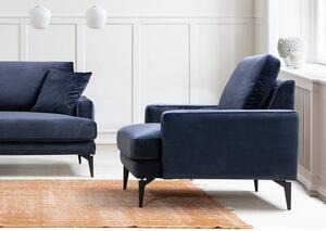 Atelier Del Sofa Fotelja wing PAPIRA tamnoplava, Papira Armchair - Navy Blue