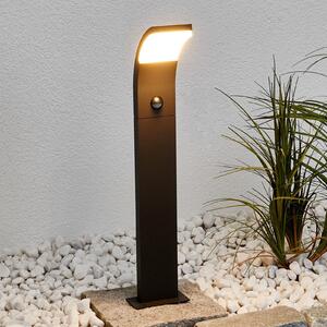 Lucande LED putna svjetiljka Timm, senzor, 60 cm, antracit, IP54