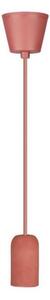 Kabel za napajanje 1xE27/60W/230V beton/crvena