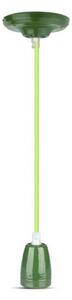 Kabel za napajanje 1xE27/60W/230V zelena/porculan