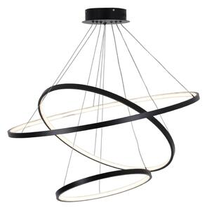 LED Luster na sajli LEA LED/60W/230V 4000K pr. 80 cm crna